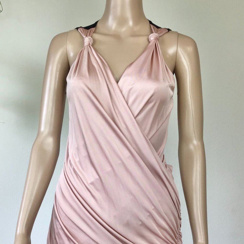 Back Mesh Side Ruched Mini Skirt